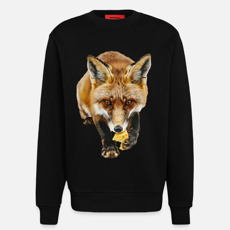 Fuchs - Sweatshirt - made by SPREAD  - SOLID BLACK