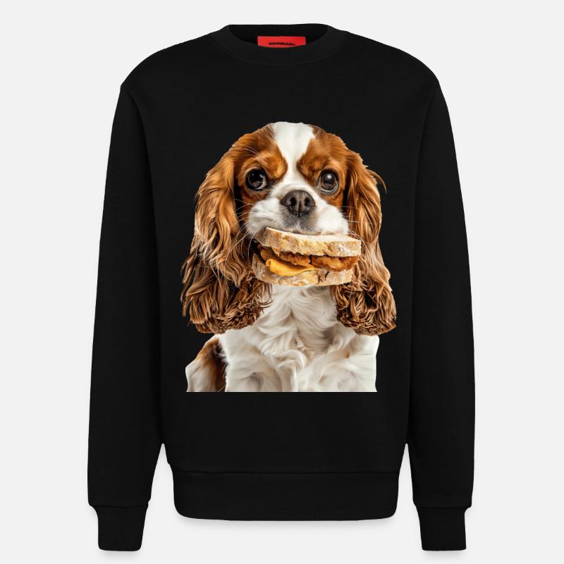 Cavalier King Spaniel - Sweatshirt - made by SPREAD  - SOLID BLACK