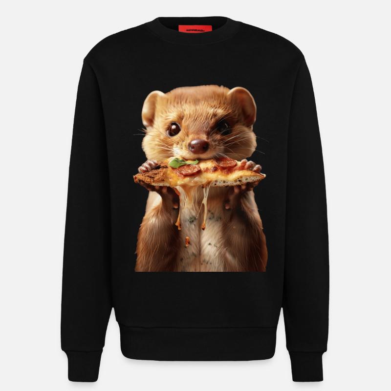 Wiesel - Sweatshirt - made by SPREAD  - SOLID BLACK
