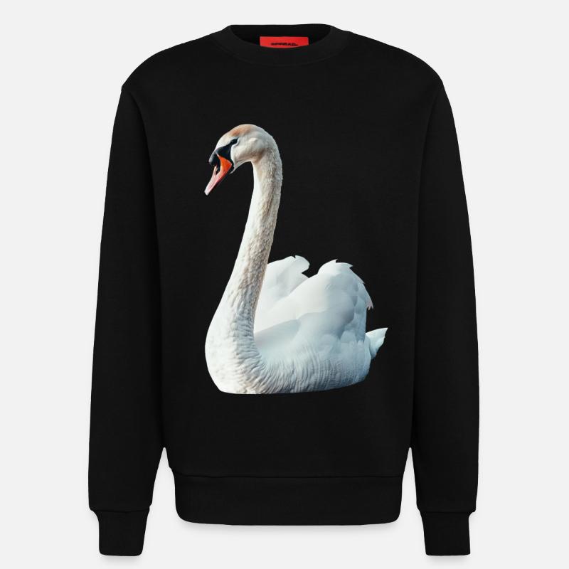 Schwan - Sweatshirt - made by SPREAD  - SOLID BLACK