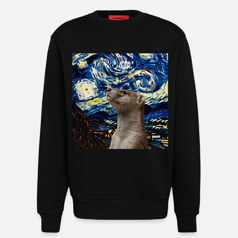 Wiesel - Sweatshirt - made by SPREAD  - SOLID BLACK