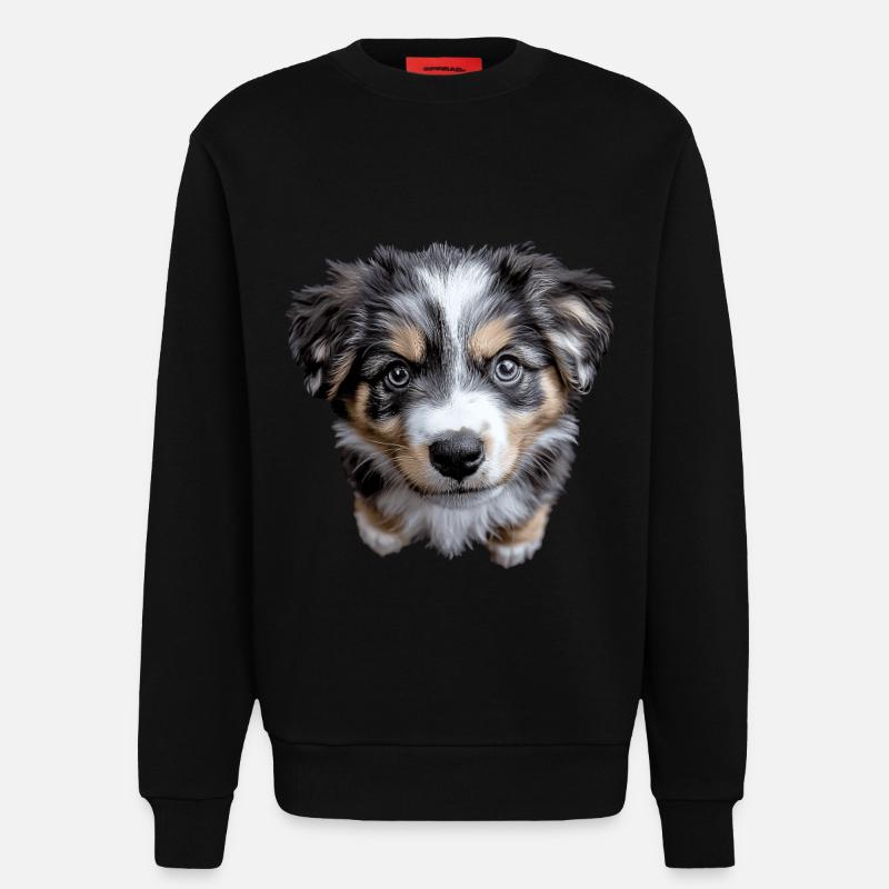 Australischer Schäferhund - Sweatshirt - made by SPREAD  - SOLID BLACK