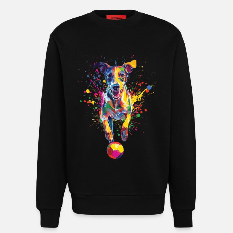Whippet - Sweatshirt - made by SPREAD  - SOLID BLACK