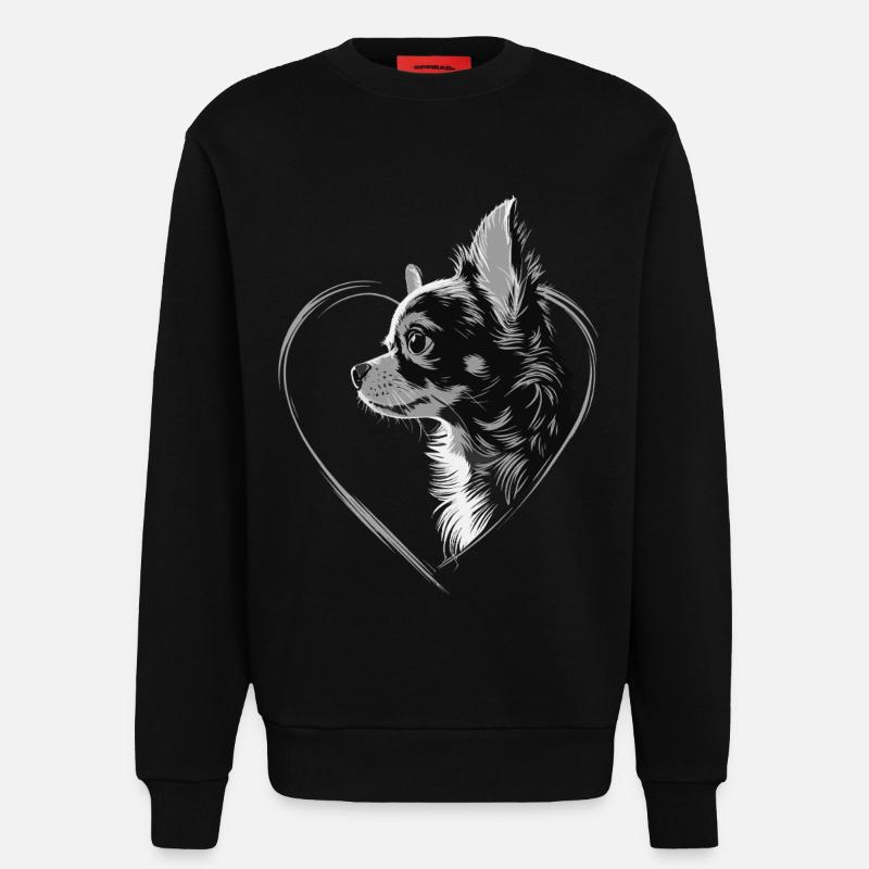 Chihuahua - Sweatshirt - made by SPREAD - SOLID BLACK