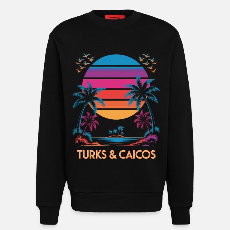 Turks- und Caicosinseln - Sweatshirt - made by SPREAD - SOLID BLACK