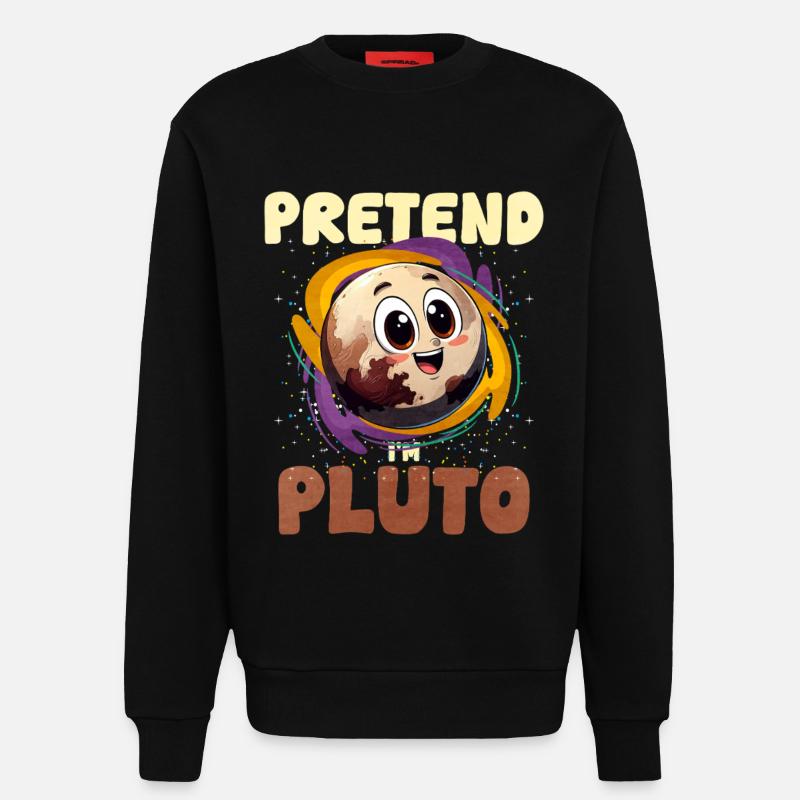 Pluto - Sweatshirt - made by SPREAD  - SOLID BLACK