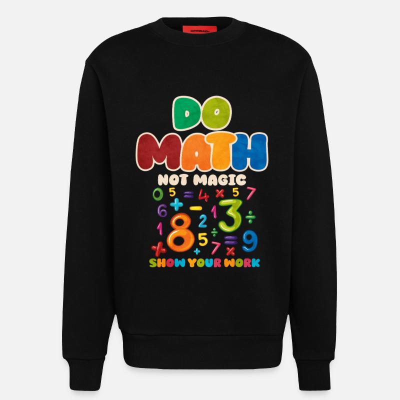 Mathe - Sweatshirt - made by SPREAD  - SOLID BLACK