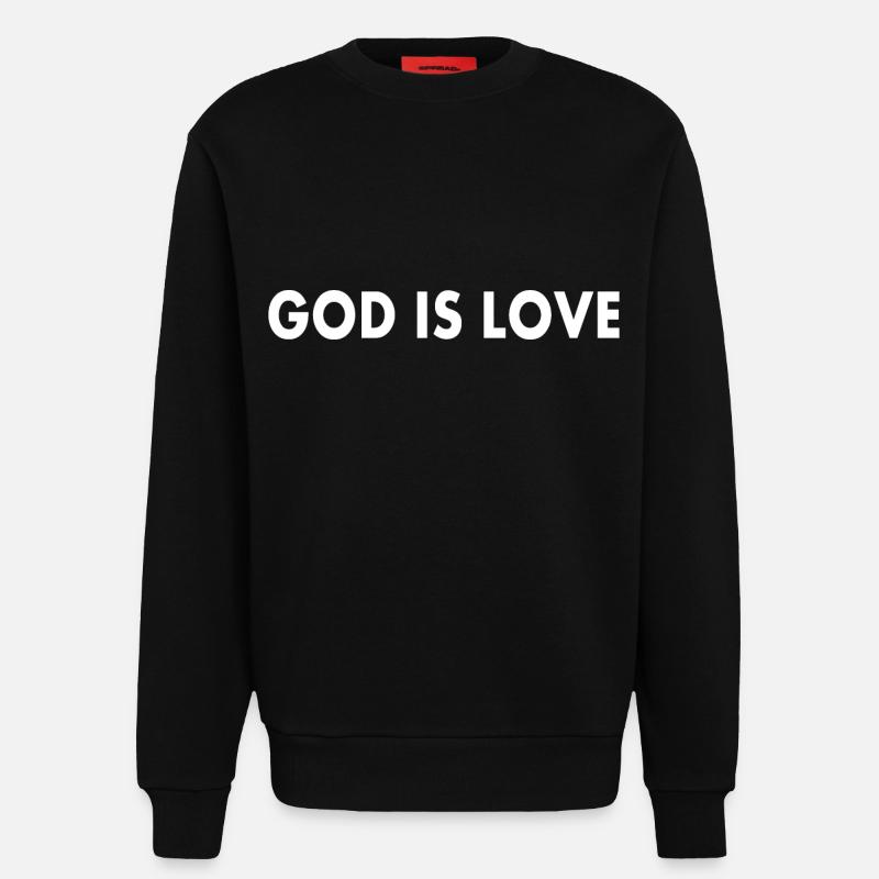 God is good - Sweatshirt - made by SPREAD  - SOLID BLACK