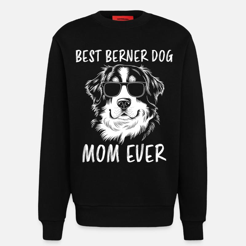 Bouvier bernois Dicton bouvier bernois - Sweat bio décontracté fabriqué en UE - SOLID BLACK