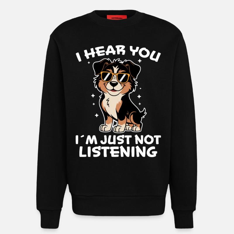 Australian Shepherd Lustiges Aussie Geschenk - Sweatshirt - made by SPREAD  - SOLID BLACK