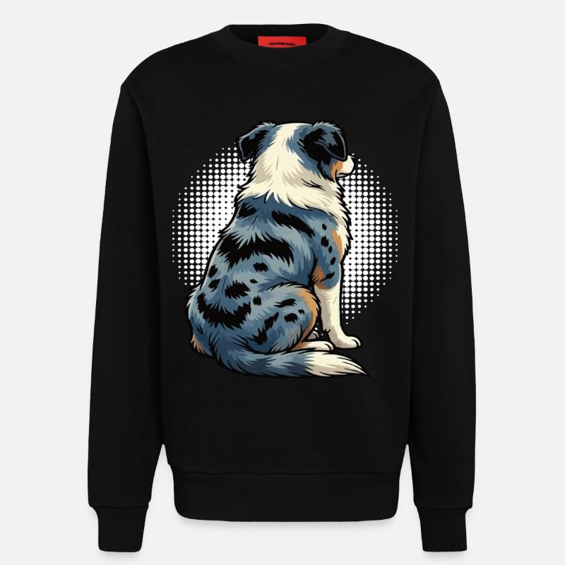 Australian Shepherd Aussie Aussiebesitzer Aussies - Sweatshirt - made by SPREAD  - SOLID BLACK