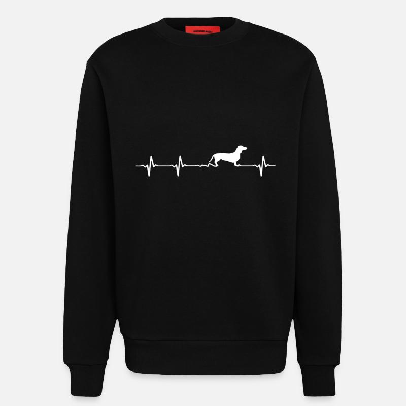 Dackel-Geschenk - Sweatshirt - made by SPREAD  - SOLID BLACK