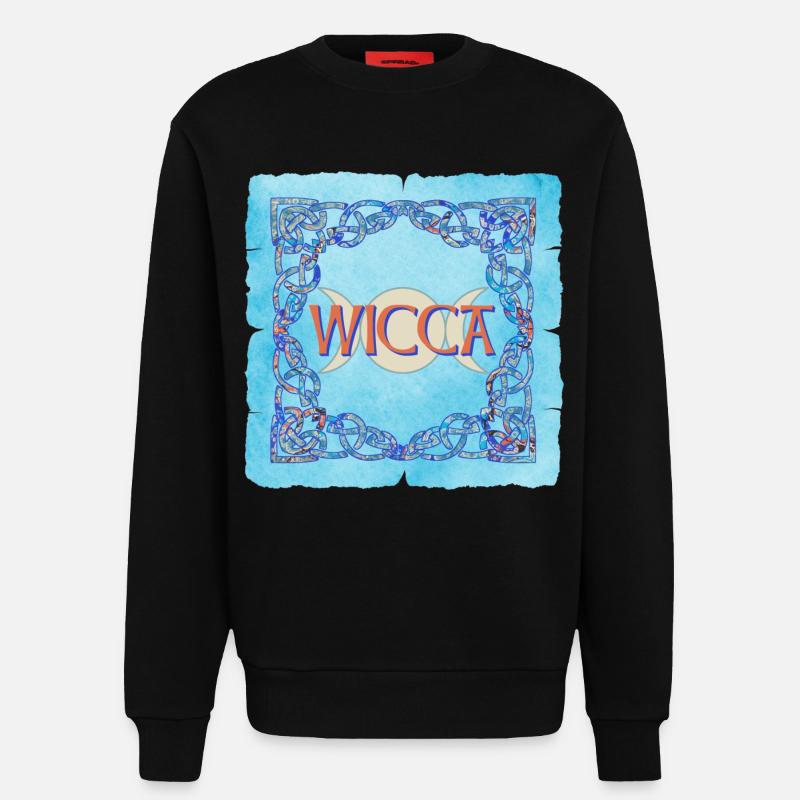 Cadre celtique Wicca E 238 - Sweat bio décontracté fabriqué en UE - SOLID BLACK