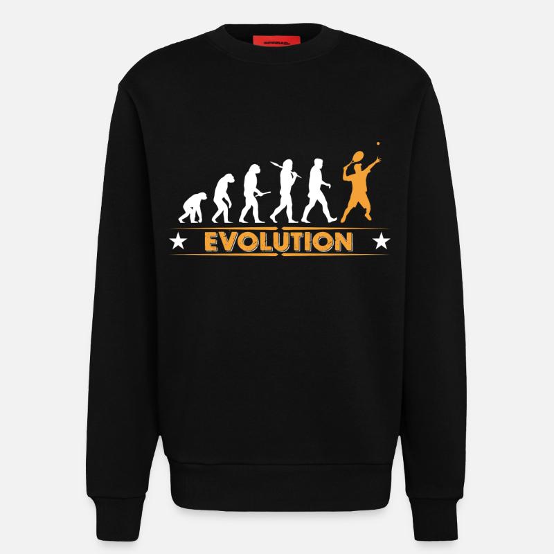 Tennis Evolution - orange/weiss - Sweat bio décontracté fabriqué en UE - SOLID BLACK