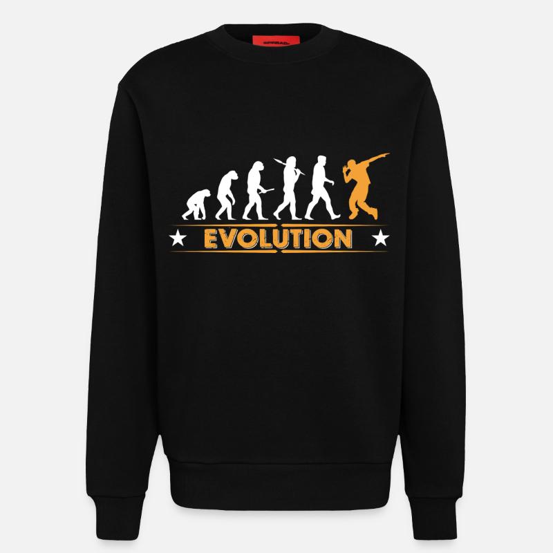 HipHop Breakdance Evolution - orange/weiss - Sweatshirt - made by SPREAD  - SOLID BLACK