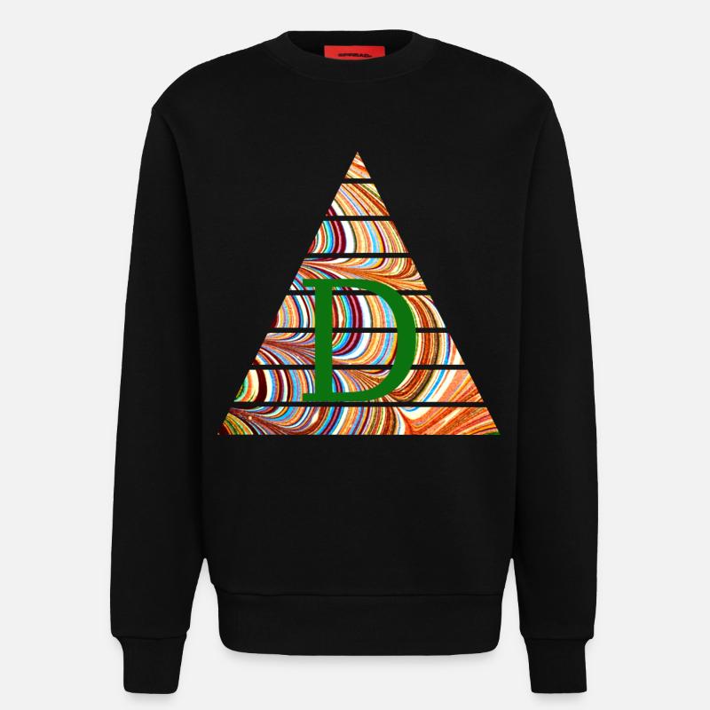 Triangle E 56 D - Sweatshirt - made by SPREAD  - SOLID BLACK