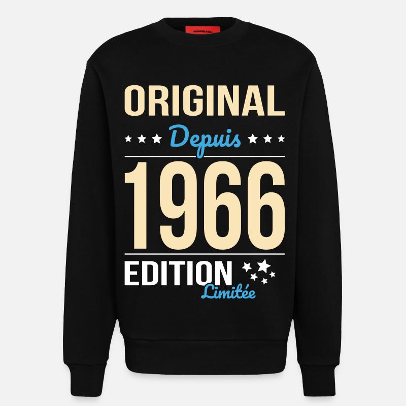 Original seit 1966 – 60-jähriges Jubiläum - Sweatshirt - made by SPREAD - SOLID BLACK