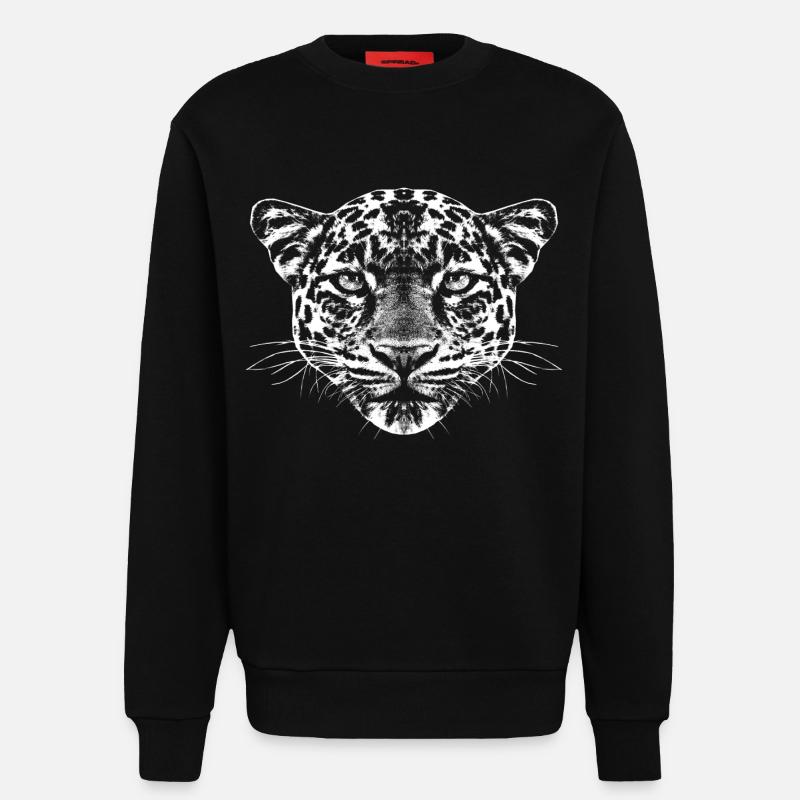 Junger Leopard - Sweatshirt - made by SPREAD  - SOLID BLACK