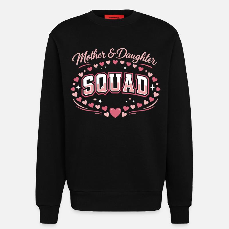 Mutter-Tochter-Trupp | Pink Komplizen Geschenk - Sweatshirt - made by SPREAD  - SOLID BLACK
