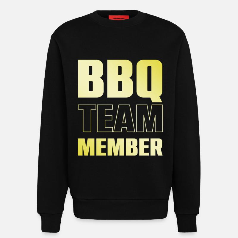 BBQ Team - Sweatshirt - made by SPREAD  - SOLID BLACK