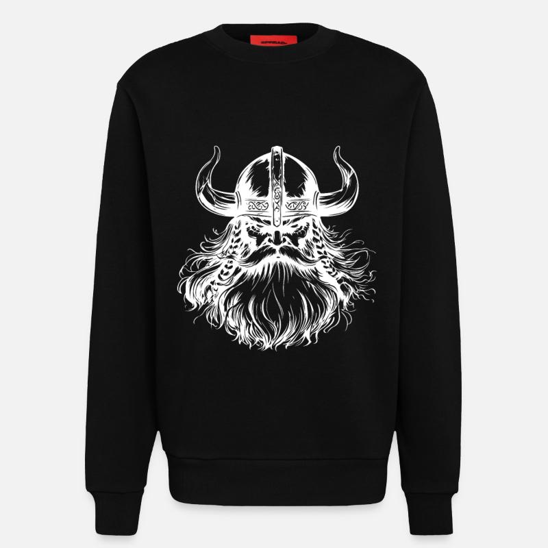 Wikinger Krieger - Sweatshirt - made by SPREAD  - SOLID BLACK