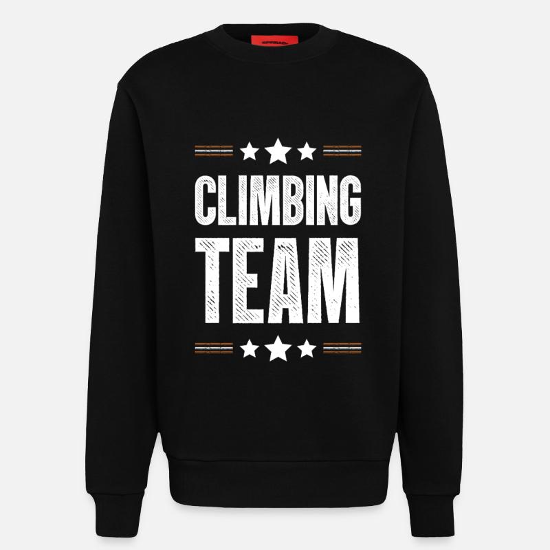 Climbing Team - Sweatshirt - made by SPREAD  - SOLID BLACK