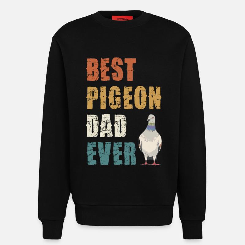 Bester Tauben Papa Aller Zeiten - Sweatshirt - made by SPREAD  - SOLID BLACK