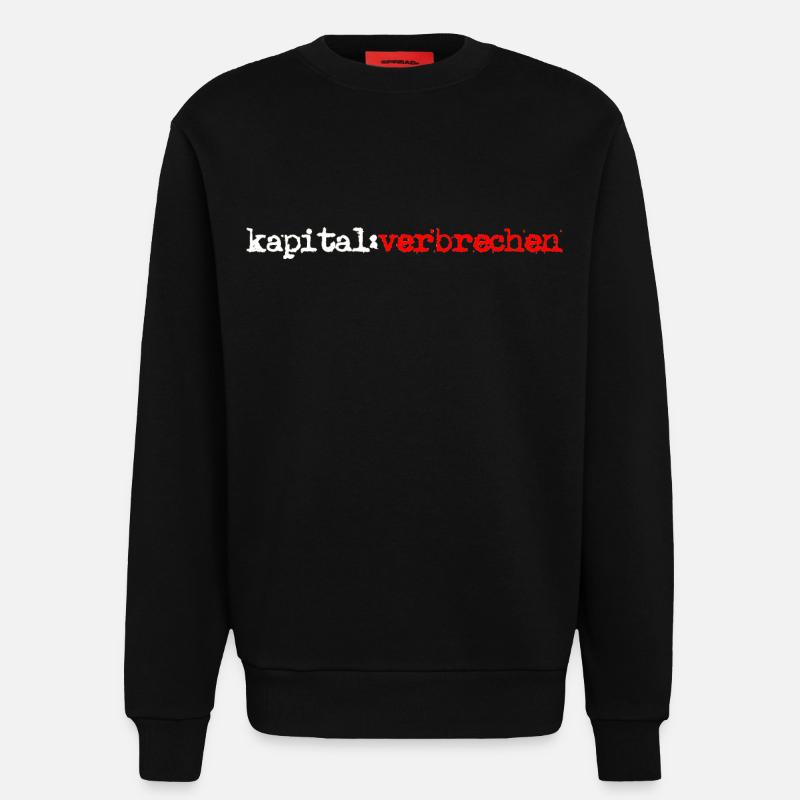 kapital:verbrechen - Sweatshirt - made by SPREAD  - SOLID BLACK