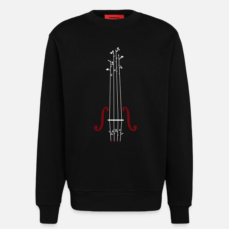 violon Conception - Sweat bio décontracté fabriqué en UE - SOLID BLACK