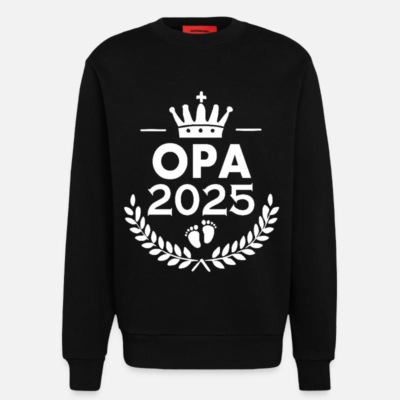 Opa 2025 - Sweatshirt - made by SPREAD  - SOLID BLACK
