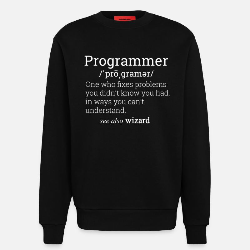 Programmierer Definition - Sweatshirt - made by SPREAD  - SOLID BLACK