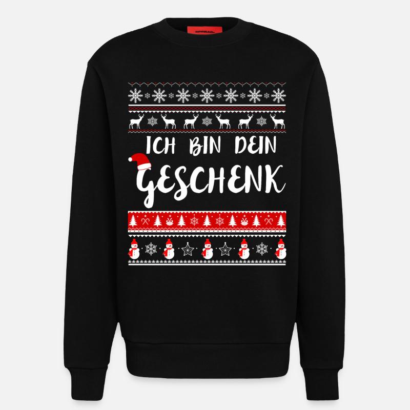 Ich bin dein Weihnachtsgeschenk - Sweatshirt - made by SPREAD  - SOLID BLACK