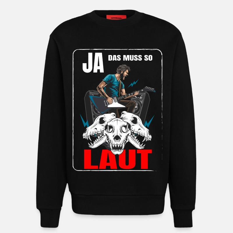Ja das muss so Laut - Sweatshirt - made by SPREAD - SOLID BLACK