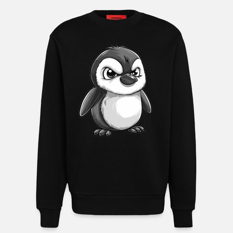 Grummeliger Pinguin - Sweatshirt - made by SPREAD  - SOLID BLACK