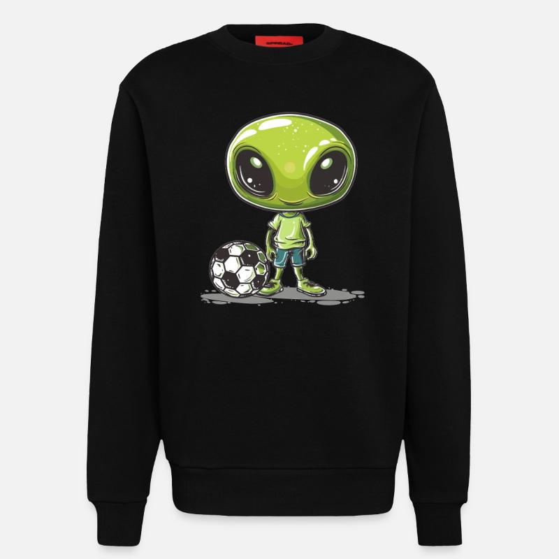 Fußball Alien Kumpel - Sweatshirt - made by SPREAD  - SOLID BLACK