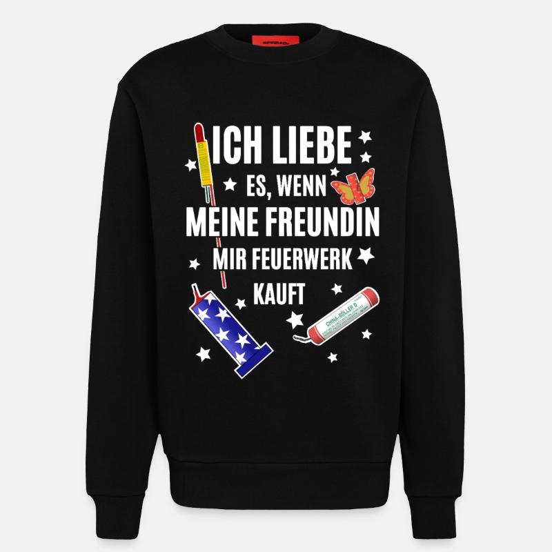 Pyro Freak - Sweatshirt - made by SPREAD  - SOLID BLACK