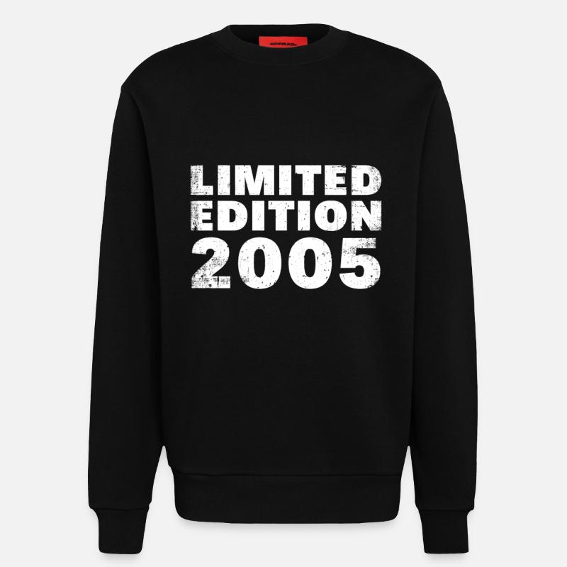 Edition limitée 2005 - Sweat bio décontracté fabriqué en UE - SOLID BLACK