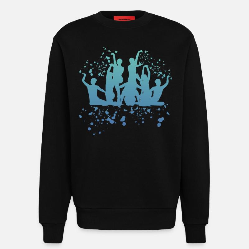 Artistic Swim Team Synchronschwimmen - Sweatshirt - made by SPREAD  - SOLID BLACK
