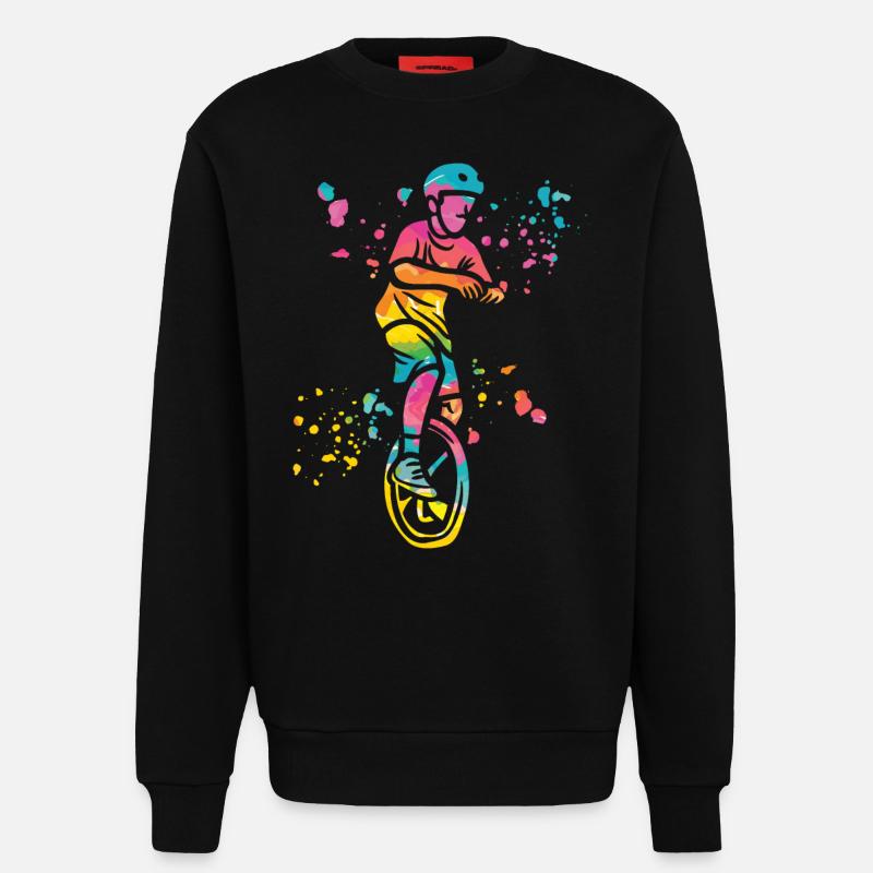 Einradfahrer Einradfahren Einrad - Sweatshirt - made by SPREAD  - SOLID BLACK