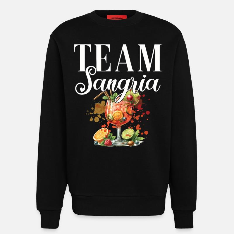 Cocktail Bartender Team Sangria - Sweatshirt - made by SPREAD  - SOLID BLACK