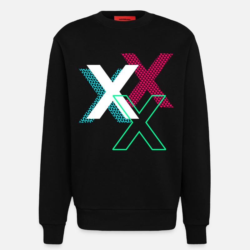 X Buchstabe - Sweatshirt - made by SPREAD  - SOLID BLACK