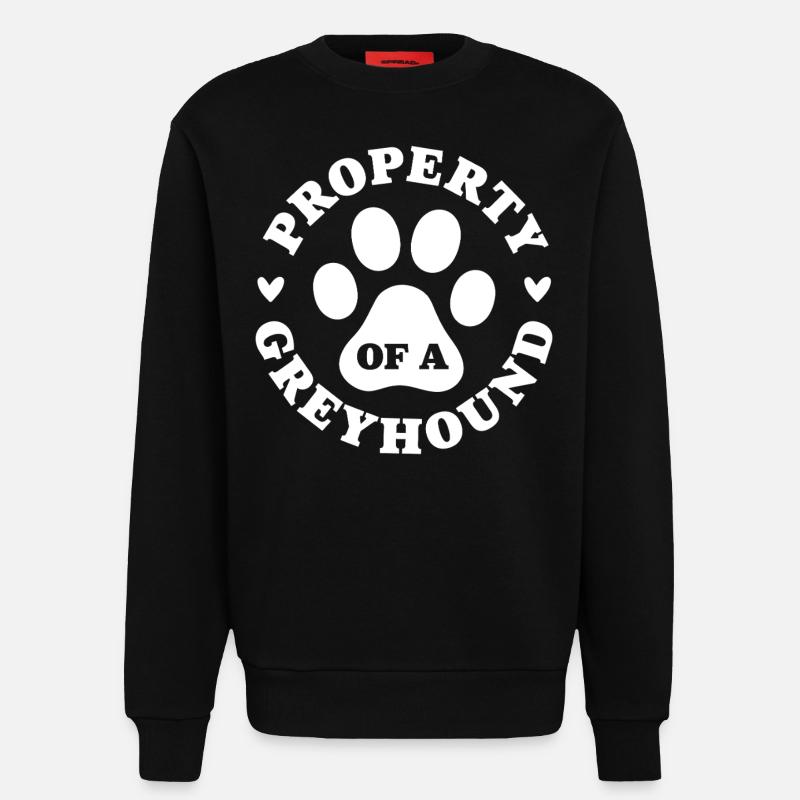 Eigentum eines Windhundes - Sweatshirt - made by SPREAD  - SOLID BLACK