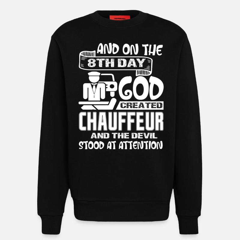 Chauffeur God Created Chauffeur - Sweatshirt - made by SPREAD - SOLID BLACK