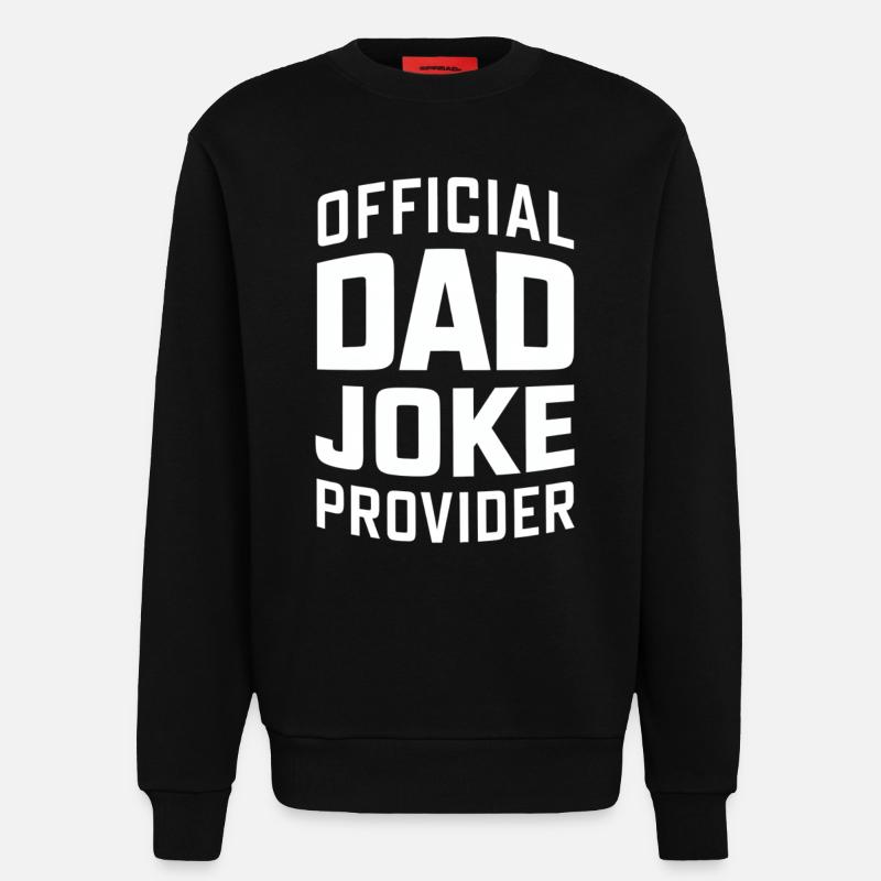Offizieller Dad Joke Versorger - Sweatshirt - made by SPREAD  - SOLID BLACK