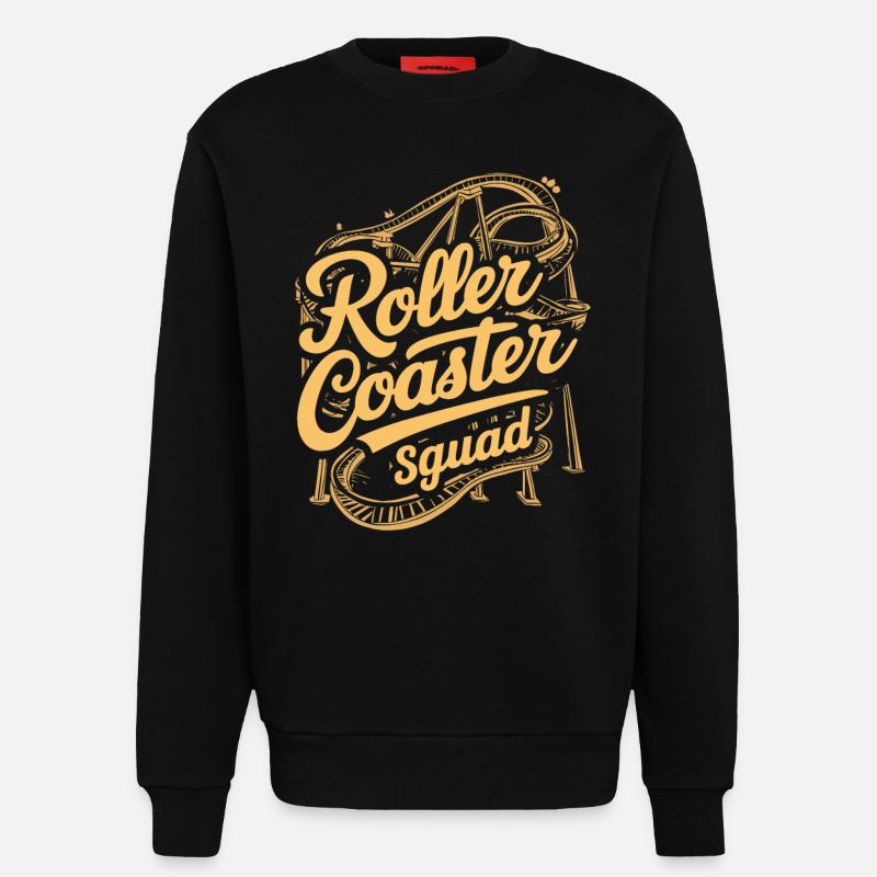 Roller Coaster Squad Abenteuerfans - Sweatshirt - made by SPREAD  - SOLID BLACK