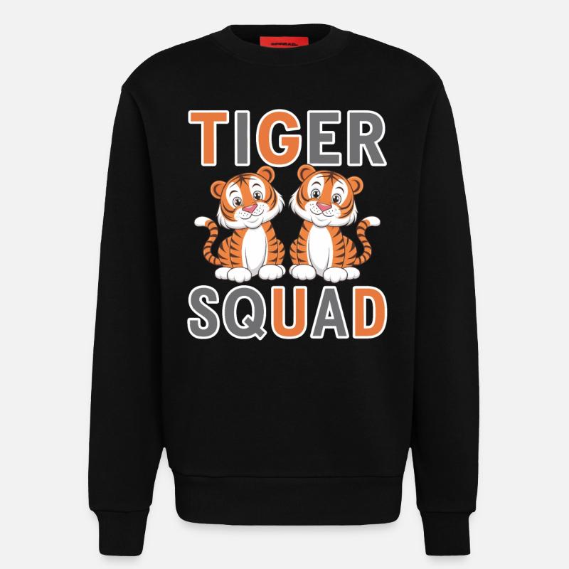 Tiger Gruppen Design Tiger Squad - Sweatshirt - made by SPREAD  - SOLID BLACK