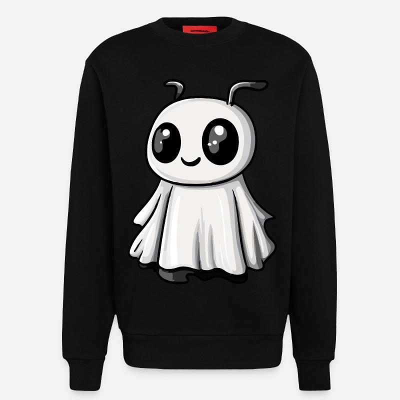 Ameise Halloween Comic Geist - Sweatshirt - made by SPREAD - SOLID BLACK