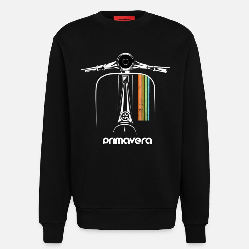 Motorroller Roller Primavera - Sweatshirt - made by SPREAD  - SOLID BLACK