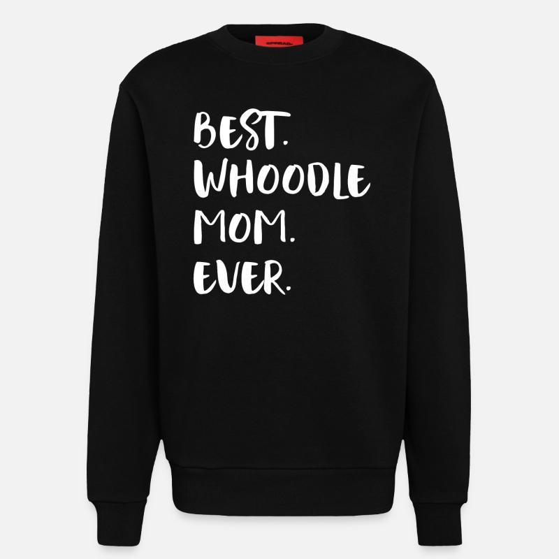 Whoodle - Sweat bio décontracté fabriqué en UE - SOLID BLACK