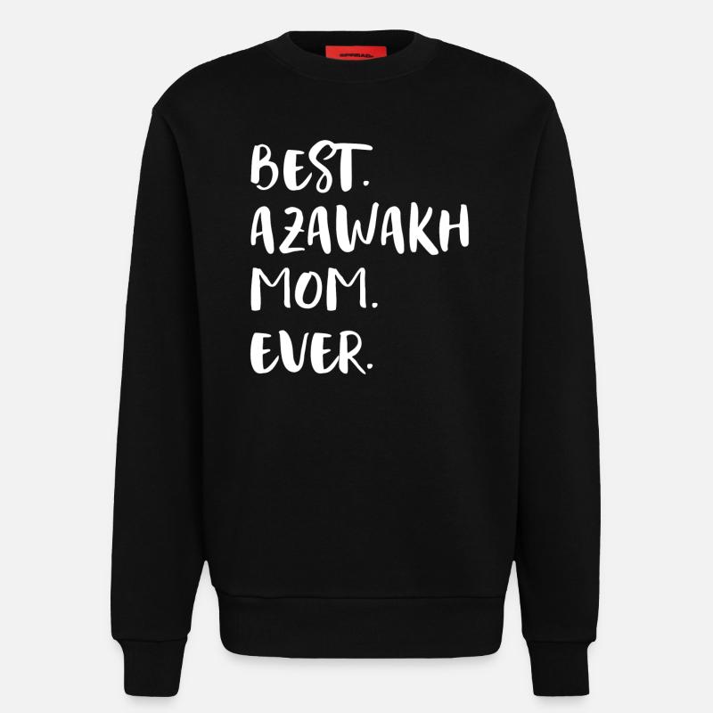 Azawakh - Sweat bio décontracté fabriqué en UE - SOLID BLACK